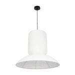 GLOBOSTAR® ROMINA 62003 Μοντέρνο Κρεμαστό Φωτιστικό Οροφής με Ντουί 1 x E27 AC 220-240V IP20 - Λευκό - Μ60 x Π60 x Υ48cm - Image 3