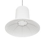 GLOBOSTAR® ROMINA 62003 Μοντέρνο Κρεμαστό Φωτιστικό Οροφής με Ντουί 1 x E27 AC 220-240V IP20 - Λευκό - Μ60 x Π60 x Υ48cm - Image 5