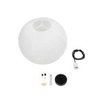 GLOBOSTAR® ROMINA 62004 Μοντέρνο Κρεμαστό Φωτιστικό Οροφής με Ντουί 1 x E27 AC 220-240V IP20 - Λευκό - Μ40 x Π40 x Υ40cm - Image 10