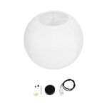 GLOBOSTAR® ROMINA 62005 Μοντέρνο Κρεμαστό Φωτιστικό Οροφής με Ντουί 1 x E27 AC 220-240V IP20 - Λευκό - Μ60 x Π60 x Υ60cm - Image 10