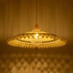 GLOBOSTAR® VENTALIA 999-0066 Boho Κρεμαστό Φωτιστικό Οροφής με Ντουί 1 x E27 AC 220-240V IP20 - Μπεζ - Μ83 x Π83 x Υ36cm - Image 2