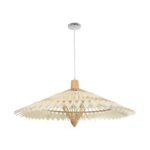 GLOBOSTAR® VENTALIA 999-0066 Boho Κρεμαστό Φωτιστικό Οροφής με Ντουί 1 x E27 AC 220-240V IP20 - Μπεζ - Μ83 x Π83 x Υ36cm - Image 3