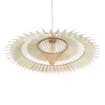 GLOBOSTAR® VENTALIA 999-0066 Boho Κρεμαστό Φωτιστικό Οροφής με Ντουί 1 x E27 AC 220-240V IP20 - Μπεζ - Μ83 x Π83 x Υ36cm - Image 5