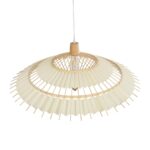 GLOBOSTAR® VENTALIA 999-0066 Boho Κρεμαστό Φωτιστικό Οροφής με Ντουί 1 x E27 AC 220-240V IP20 - Μπεζ - Μ83 x Π83 x Υ36cm - Image 6