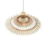 GLOBOSTAR® VENTALIA 999-0068 Boho Κρεμαστό Φωτιστικό Οροφής με Ντουί 1 x E27 AC 220-240V IP20 - Μπεζ - Μ40 x Π40 x Y23cm - Image 5