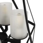 GLOBOSTAR® DASTAR 999-0091 Vintage Κρεμαστό Φωτιστικό Οροφής με Ντουί 4 x E27 AC 220-240V IP20 - Μαύρο & Λευκό - Μ42 x Π42 x Υ43cm - Image 8