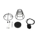 GLOBOSTAR® ALDO 999-0096 Vintage Κρεμαστό Φωτιστικό Οροφής με Ντουί 1 x E27 AC 220-240V IP20 - Μαύρο - Μ15 x Π15 x Υ24cm - Image 10