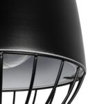 GLOBOSTAR® CARNEL 999-0110 Vintage Κρεμαστό Φωτιστικό Οροφής με Ντουί 1 x E27 AC 220-240V IP20 - Μαύρο - Μ26 x Π26 x Υ70cm - Image 8