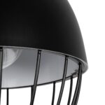 GLOBOSTAR® CANARIO 999-0111 Vintage Κρεμαστό Φωτιστικό Οροφής με Ντουί 1 x E27 AC 220-240V IP20 - Μαύρο - Μ28 x Π28 x Υ47cm - Image 8