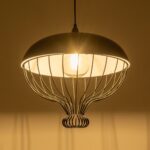 GLOBOSTAR® SOBRINO 999-0112 Vintage Κρεμαστό Φωτιστικό Οροφής με Ντουί 1 x E27 AC 220-240V IP20 - Μαύρο - Μ45 x Π45 x Υ45cm - Image 2