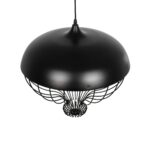 GLOBOSTAR® SOBRINO 999-0112 Vintage Κρεμαστό Φωτιστικό Οροφής με Ντουί 1 x E27 AC 220-240V IP20 - Μαύρο - Μ45 x Π45 x Υ45cm - Image 6