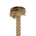 GLOBOSTAR® JAM 999-0116 Vintage Κρεμαστό Φωτιστικό Οροφής με Ντουί 1 x E27 AC 220-240V IP20 - Διάφανο & Μπεζ - Μ13 x Π13 x Υ125cm - Image 8