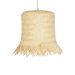 GLOBOSTAR® HAWAII 999-0125 Boho Κρεμαστό Φωτιστικό Οροφής με Ντουί 1 x E27 AC 220-240V IP20 - Μπεζ - Μ30 x Π30 x Υ30cm - Image 4