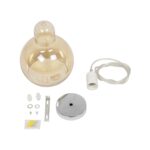 GLOBOSTAR® LUCREZIA 999-0143 Μοντέρνο Κρεμαστό Φωτιστικό Οροφής με Ντουί 1 x E27 AC 220-240V IP20 - Μελί - Μ18 x Π18 x Υ24cm - Image 10