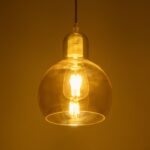 GLOBOSTAR® LUCREZIA 999-0143 Μοντέρνο Κρεμαστό Φωτιστικό Οροφής με Ντουί 1 x E27 AC 220-240V IP20 - Μελί - Μ18 x Π18 x Υ24cm - Image 2