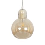 GLOBOSTAR® LUCREZIA 999-0143 Μοντέρνο Κρεμαστό Φωτιστικό Οροφής με Ντουί 1 x E27 AC 220-240V IP20 - Μελί - Μ18 x Π18 x Υ24cm - Image 6