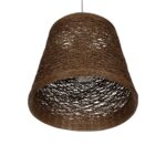 GLOBOSTAR® PLAYROOM 999-0145 Vintage Κρεμαστό Φωτιστικό Οροφής με Ντουί 1 x E27 AC 220-240V IP20 - Καφέ - Μ30 x Π30 x Υ30cm - Image 5