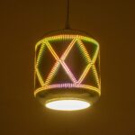 GLOBOSTAR® NEPTUNE 999-0149 Μοντέρνο Κρεμαστό Φωτιστικό Οροφής με Ντουί 1 x E27 AC 220-240V IP20 - Πολύχρωμο - Μ18 x Π18 x Υ25cm - Image 2