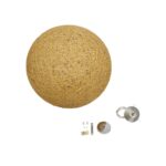 GLOBOSTAR® OCEANA 999-0155 Boho Κρεμαστό Φωτιστικό Οροφής με Ντουί 1 x E27 AC 220-240V IP20 - Μπεζ & Χρυσό - Μ60 x Π60 x Υ60cm - Image 10