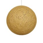 GLOBOSTAR® OCEANA 999-0155 Boho Κρεμαστό Φωτιστικό Οροφής με Ντουί 1 x E27 AC 220-240V IP20 - Μπεζ & Χρυσό - Μ60 x Π60 x Υ60cm - Image 5