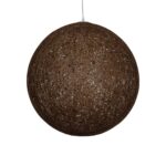 GLOBOSTAR® OCEANA 999-0156 Boho Κρεμαστό Φωτιστικό Οροφής με Ντουί 1 x E27 AC 220-240V IP20 - Καφέ - Μ60 x Π60 x Υ60cm