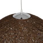 GLOBOSTAR® OCEANA 999-0156 Boho Κρεμαστό Φωτιστικό Οροφής με Ντουί 1 x E27 AC 220-240V IP20 - Καφέ - Μ60 x Π60 x Υ60cm - Image 7