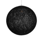 GLOBOSTAR® OCEANA 999-0157 Boho Κρεμαστό Φωτιστικό Οροφής με Ντουί 1 x E27 AC 220-240V IP20 - Μαύρο - Μ60 x Π60 x Υ60cm