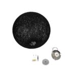 GLOBOSTAR® OCEANA 999-0157 Boho Κρεμαστό Φωτιστικό Οροφής με Ντουί 1 x E27 AC 220-240V IP20 - Μαύρο - Μ60 x Π60 x Υ60cm - Image 10