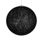 GLOBOSTAR® OCEANA 999-0157 Boho Κρεμαστό Φωτιστικό Οροφής με Ντουί 1 x E27 AC 220-240V IP20 - Μαύρο - Μ60 x Π60 x Υ60cm - Image 4