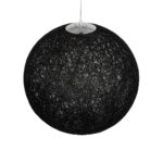 GLOBOSTAR® OCEANA 999-0157 Boho Κρεμαστό Φωτιστικό Οροφής με Ντουί 1 x E27 AC 220-240V IP20 - Μαύρο - Μ60 x Π60 x Υ60cm - Image 6