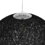 GLOBOSTAR® OCEANA 999-0157 Boho Κρεμαστό Φωτιστικό Οροφής με Ντουί 1 x E27 AC 220-240V IP20 - Μαύρο - Μ60 x Π60 x Υ60cm - Image 7