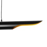 GLOBOSTAR® ESTERINA 999-0180 Μοντέρνο Κρεμαστό Φωτιστικό Οροφής με Ντουί 2 x E27 AC 220-240V IP20 - Μαύρο & Χρυσό - Μ100 x Π10 x Y10cm - Image 7