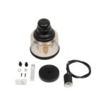 GLOBOSTAR® OLIVER 999-0187 Vintage Κρεμαστό Φωτιστικό Οροφής με Ντουί 1 x E27 AC 220-240V IP20 - Μελί & Μαύρο - Μ15 x Π15 x Υ21.5cm - Image 10