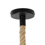 GLOBOSTAR® URBAN 999-0191 Vintage Κρεμαστό Φωτιστικό Οροφής με Ντουί 1 x E27 AC 220-240V IP20 - Μαύρο & Μπεζ - Μ15 x Π15 x Υ80cm - Image 8