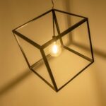 GLOBOSTAR® CUBE 999-0215 Μοντέρνο Κρεμαστό Φωτιστικό Οροφής με Ντουί 1 x E27 AC 220-240V IP20 - Μαύρο - Μ70 x Π70 x Υ87cm - Image 2