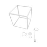 GLOBOSTAR® CUBE 999-0217 Μοντέρνο Κρεμαστό Φωτιστικό Οροφής με Ντουί 1 x E27 AC 220-240V IP20 - Λευκό - Μ70 x Π70 x Y87cm - Image 9