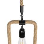 GLOBOSTAR® MALVERN 999-0234 Vintage Κρεμαστό Φωτιστικό Οροφής με Ντουί 1 x E27 AC 220-240V IP20 - Μαύρο & Μπεζ - Μ18.5 x Π4 x Υ41.5cm - Image 7