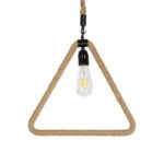 GLOBOSTAR® MALVERN 999-0235 Vintage Κρεμαστό Φωτιστικό Οροφής με Ντουί 1 x E27 AC 220-240V IP20 - Μαύρο & Μπεζ - Μ38 x Π4 x Υ42.5cm - Image 4