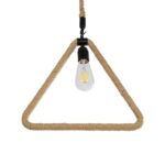 GLOBOSTAR® MALVERN 999-0235 Vintage Κρεμαστό Φωτιστικό Οροφής με Ντουί 1 x E27 AC 220-240V IP20 - Μαύρο & Μπεζ - Μ38 x Π4 x Υ42.5cm - Image 5