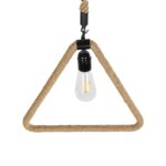 GLOBOSTAR® MALVERN 999-0235 Vintage Κρεμαστό Φωτιστικό Οροφής με Ντουί 1 x E27 AC 220-240V IP20 - Μαύρο & Μπεζ - Μ38 x Π4 x Υ42.5cm - Image 6