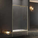 Καμπίνα από τοίχο σε τοίχο με διάφανο κρύσταλλο EFE 400 Gold KARAG 110x190cm