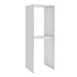 Έπιπλο πλυντηρίου - στεγνωτηρίου Evgenia Megapap χρώμα λευκό 70x60x180εκ. - Image 3