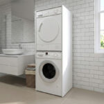 Έπιπλο πλυντηρίου - στεγνωτηρίου Zakar Megapap χρώμα λευκό 70x60x180εκ. - Image 2