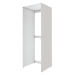 Έπιπλο πλυντηρίου - στεγνωτηρίου Zakar Megapap χρώμα λευκό 70x60x180εκ. - Image 3