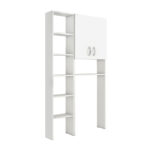 Έπιπλο πλυντηρίου Make Megapap χρώμα λευκό 96x20x180εκ. - Image 2