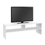 Έπιπλο τηλεόρασης Beirut Megapap χρώμα λευκό 150x30x40εκ. - Image 2