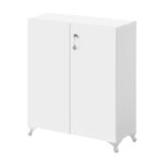 Ντουλάπι με κλειδαριά Cilem Megapap χρώμα λευκό 70x32x88εκ. - Image 4