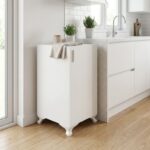 Ντουλάπι με κλειδαριά Rene Megapap χρώμα λευκό 29x29x68εκ. - Image 3