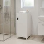 Ντουλάπι με κλειδαριά Zehra Megapap χρώμα λευκό 30x32x88εκ.