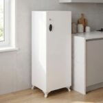 Ντουλάπι με κλειδαριά Zehra Megapap χρώμα λευκό 30x32x108εκ. - Image 3